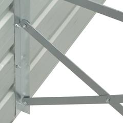 vidaXL Galvanized Steel Raised Garden Bed (129 x 129 x 77 cm)