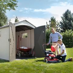 Shed Store And More Plastic Outdoor Storage Shed (214 x 285 x 227 cm)