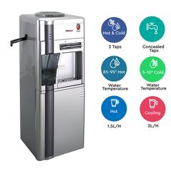 Nobel Top Load Water Dispenser W/ Refrigerator, NWD1596RS (10 L, 550 W)