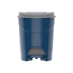 سلة مهملات بلاستيكية بدواسة من كوزموبلاست (10 لتر ، أزرق لؤلؤي)