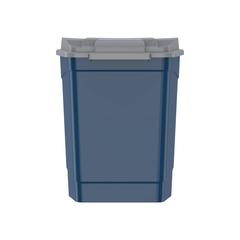 سلة مهملات بلاستيكية بدواسة من كوزموبلاست (10 لتر ، أزرق لؤلؤي)