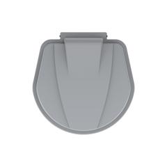 سلة مهملات بلاستيكية بدواسة من كوزموبلاست (10 لتر ، أزرق لؤلؤي)