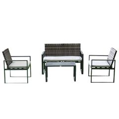 Buy Arisa 4-Seater Steel Sofa Set W/Cushion Danube Home Online in Dubai ...