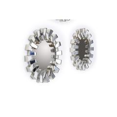 Pan Emirates Mariot 3-Piece Decorative Mirrors (25 cm, Silver)