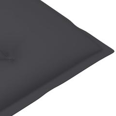 vidaXL Garden Chair Cushions 2 pcs Anthracite 120x50x7 cm