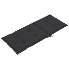 vidaXL Garden Chair Cushions 2 pcs Anthracite 120x50x7 cm