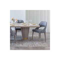 Pan Emirates Stegeman Fabric & Wood Dining Chair (49 x 65 x 93 cm)