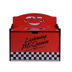 صندوق تخزين ألعاب السيارات (60 × 36.8 × 54 سم، أحمر)