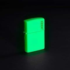 Zippo Classic Glow In The Dark Zippo Logo Windproof Lighter, 49193ZL 49193 (White)