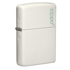 Zippo Classic Glow In The Dark Zippo Logo Windproof Lighter, 49193ZL 49193 (White)