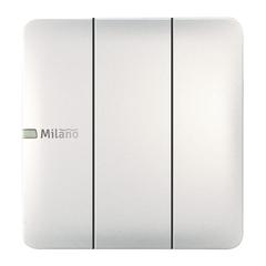 Milano 10A 3 Gang 2 Way Switch Wh Ps (3 x 3 cm)