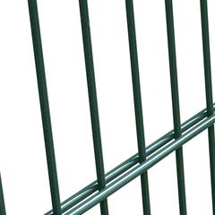vidaXL Steel Single 2D Fence Gate (106 x 130 cm, Green)