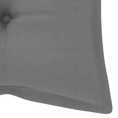 vidaXL Garden Bench with Cushion 120 cm Bamboo (Grey)