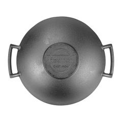 Fissman Cast Iron Wok W/Glass Lid (35 cm)