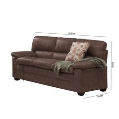 Empress 3-Seater Faux Leather Sofa Danube Home