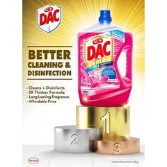 سائل منظف ومطهر الأرضيات داك (زهور ، 3 + 1 لتر ، 2 قطعة)