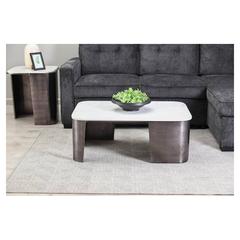 Pan Emirates Hanbrook Metal & Marble Coffee Table (94 x 64 x 36 cm)