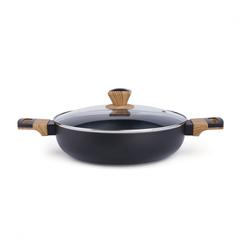 قدر صغير مع غطاء أسود برجنر إيرث (3.8 لتر، أسود)