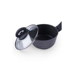 Bergner Vissani Sauce Pan With Lid (16 cm, Gray)