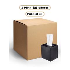 Boutique Facial Tissue Paper (2 Ply x 80 Sheets, Pack of 36)