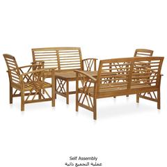 vidaXL 5 Piece Garden Lounge Set Solid Acacia Wood