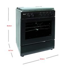 Nobel Freestanding 4-Burner Gas Cooker, NGC7407BK (60 x 55 cm)