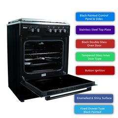 Nobel Freestanding 4-Burner Gas Cooker, NGC7407BK (60 x 55 cm)