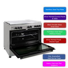 Nobel 5-Burner Gas Cooker, NGC9699 (90 x 60 cm)