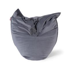كرسي بين باج مخمل منحدر صغير لاني (رمادي ، 120 × 140 سم)