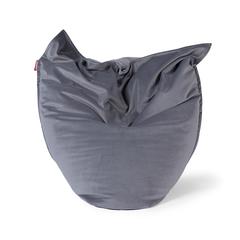 كرسي بين باج مخمل منحدر صغير لاني (رمادي ، 120 × 140 سم)