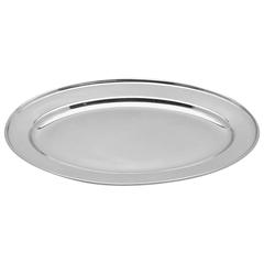 Raj Stainless Steel Oval Tray (35 cm)