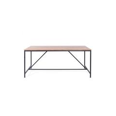 Pan Emirates Norris Wood & Metal 6-Seater Dining Table (180 x 90 x 77 cm)