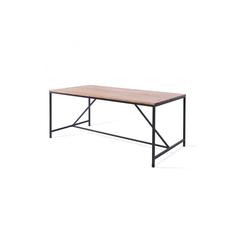 Pan Emirates Norris Wood & Metal 6-Seater Dining Table (180 x 90 x 77 cm)