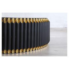 Pan Emirates Gregorian Metal & Glass Coffee Table (109 x 109 x 36 cm)