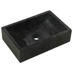 vidaXL Sink 45x30x12 cm Marble Black