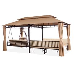 Ajanta All-In-One Steel Gazebo Danube Home (490 x 250 x 300 cm)