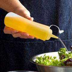 Chefset Plastic Squeezer Bottle (White, 240 ml)