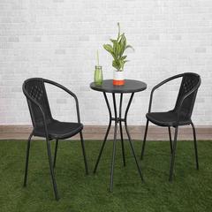 طقم سفرة حدائق مقعدين من المعدن و البلاستيك سكانديك حول الإمارات