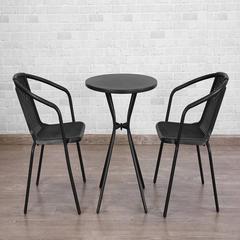 طقم سفرة حدائق مقعدين من المعدن و البلاستيك سكانديك حول الإمارات