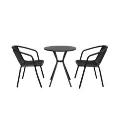 طقم سفرة حدائق مقعدين من المعدن و البلاستيك سكانديك حول الإمارات