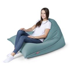 Lanny Mini Sloppy Velvet Bean Bag (Turquoise, 120 x 140 cm)