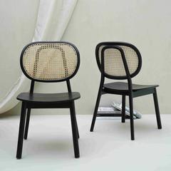 Arya Natural Cane & Reclaimed Teak Dining Chair Wood Culture (52 x 53 x 88 cm)