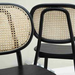 Arya Natural Cane & Reclaimed Teak Dining Chair Wood Culture (52 x 53 x 88 cm)