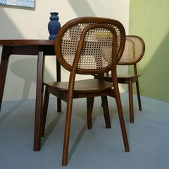 Arya Natural Cane & Reclaimed Teak Dining Chair Wood Culture (52 x 53 x 88 cm)
