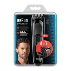 Braun 4-In-1 Styling Kit Beard Trimmer W/Gillette Fusion 5 Razor, SK 3000