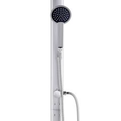 vidaXL Garden Shower with Grey Base 220 cm Aluminum (80 x 62 x 5 cm)