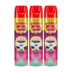 Goodbye All Insects Killer Spray (400 ml, Pack of 3)