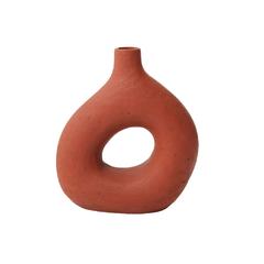 Wood Culture Athena Terracotta Vase (30 x 11 x 33 cm)