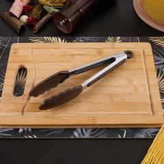 Fissman Chefs Stainless Steel Silicone Tongs (23 cm)