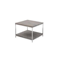 PAN Emirates Bamileke Wood End Table W/Shelf (61 x 61 x 46 cm)